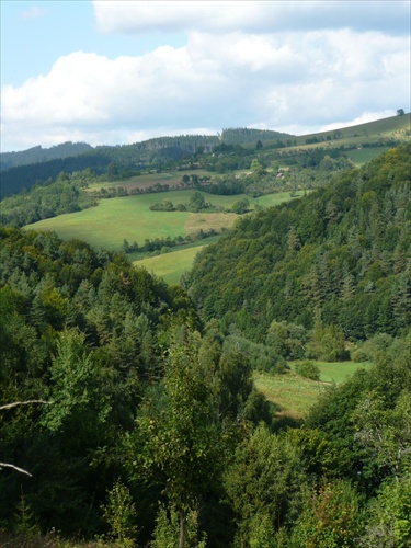 Pohľad na kopce z bačoviska