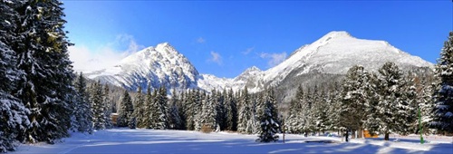 Štrbské pleso - panoráma