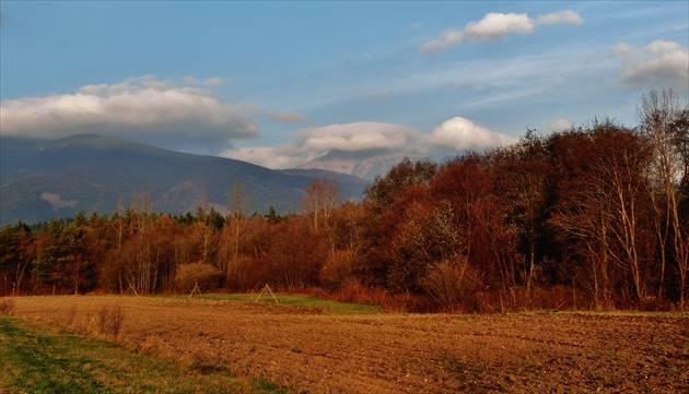 Tatry v pozadí...