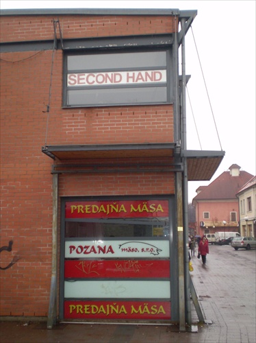 second hand predajňa mäsa zv