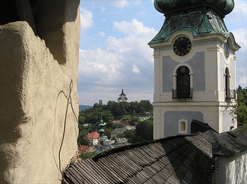 Banská Štiavnica- pohľad na Nový zámok