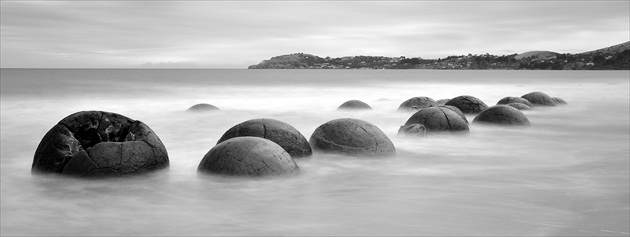 Moeraki Boulders Nový Zéland