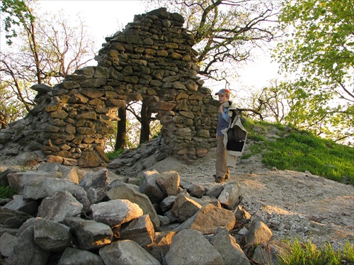 Turista na Čiernom hrade