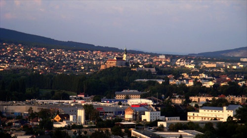 západ slnka nad Zoborom