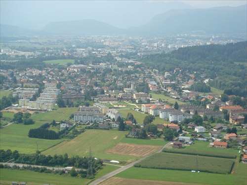 Pohľad na Villach z Landskronu