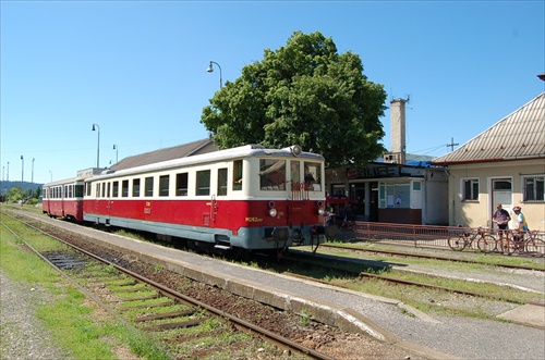 Historický vlak na Myjave