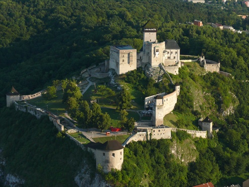 Trenčín z balóna