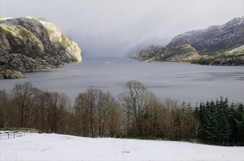 Lysefjorden v zime II