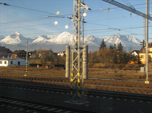 V. Tatry - foto z vlaku