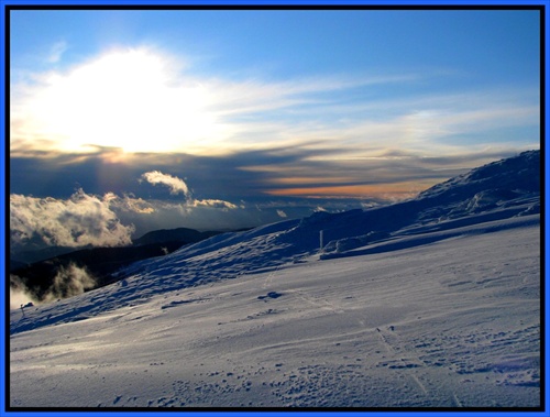 Tatry v svetle zapadajúceho slnka