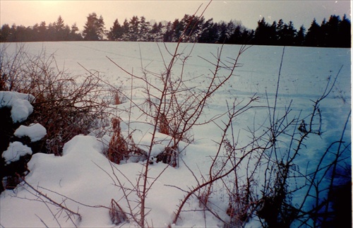 február, podvečer