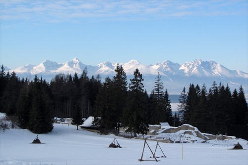 Vysoké Tatry z Kláštoriska, Slov. raj