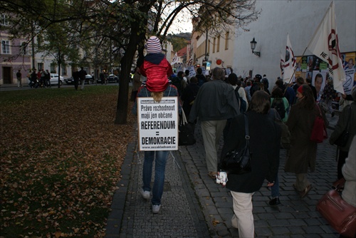 Praha 21. 10. 2008 Demonštrácia proti Radaru v CZ