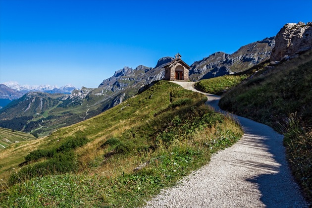 Kaplnka v Passo Pordoi