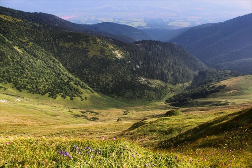 Výhľad z Pekelníka(1609m.n.m)