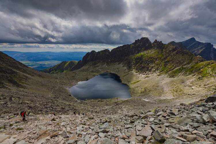 Vyšné Wahlenbergovo pleso 2157m.n.m.