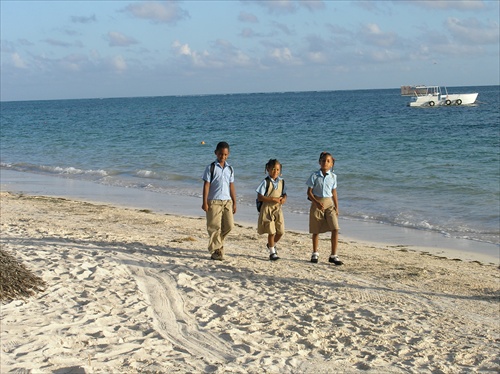 cesta do školy, Punta cana