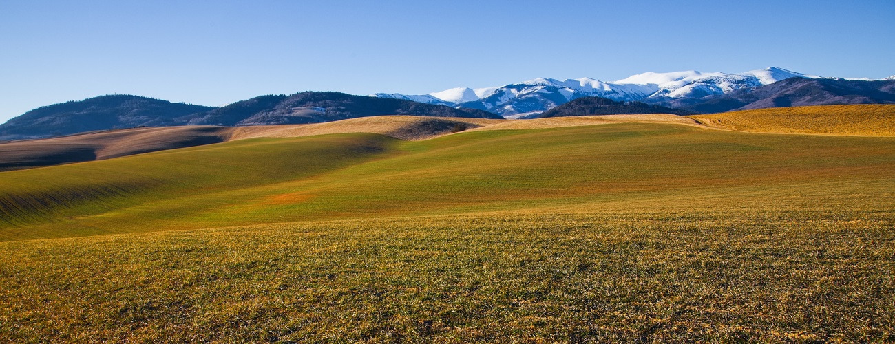 skoro jarná panoráma Nízkych Tatier