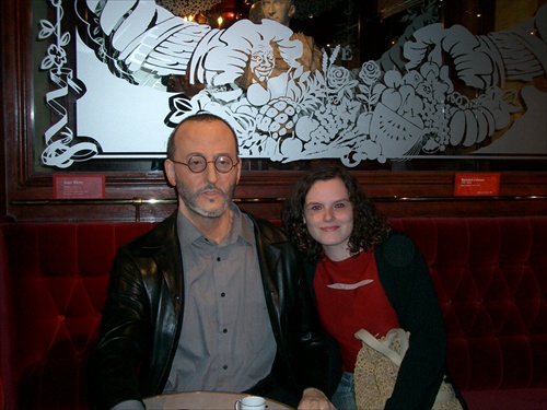 Veronika a Jean Reno (v Musée de Grevin, samozrejme)