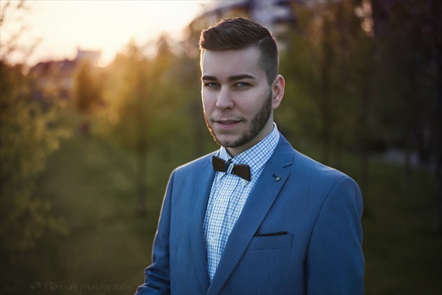 sunset business portrait