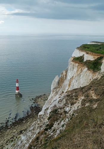 Beachy cliffs & lighthouse