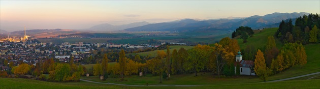 Pohľad na Ružomberok z Kalvárie