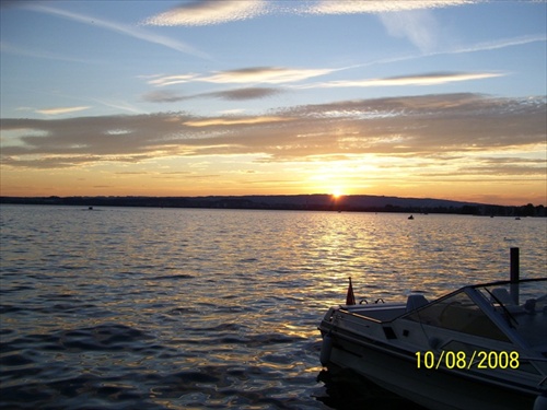 Západ slnka nad Zugersee