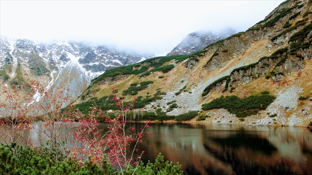 roháčske pleso, nižné, ešte v okt