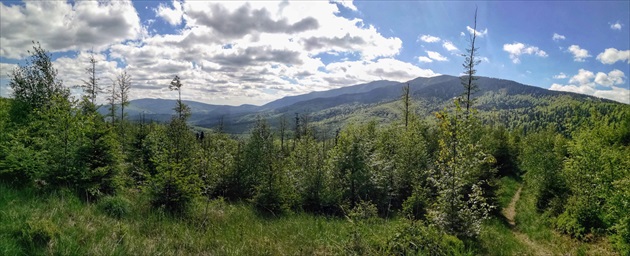 Babia hora, pohľad do Poľska, hranice