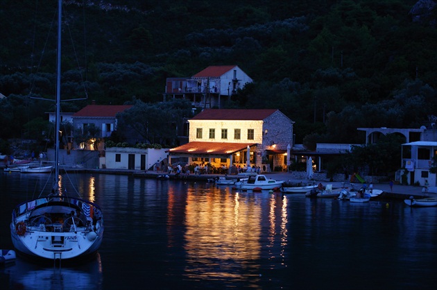 Pod večer na ostrove Mljet