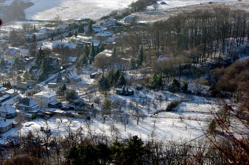 pohľad z hradného kopca