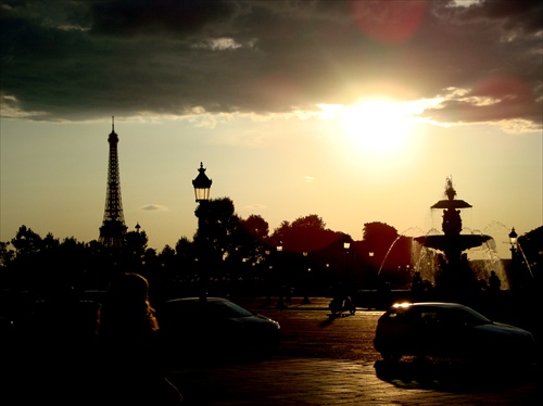 Sunset over Paris