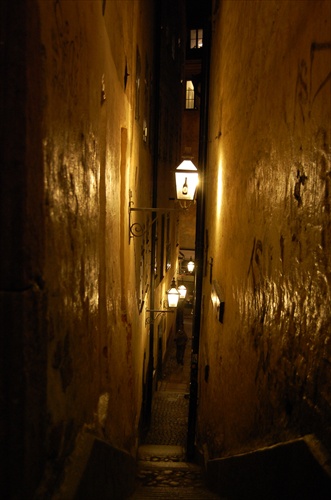 Narrow streets of Gamla Stan, Stockholm