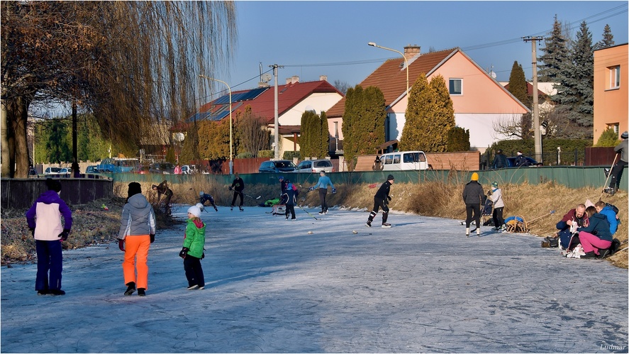 Zima na jarku.