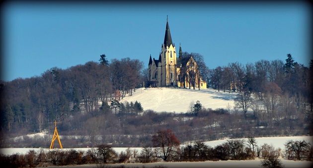 iný pohľad z Levoče na Mariánsku horu ...