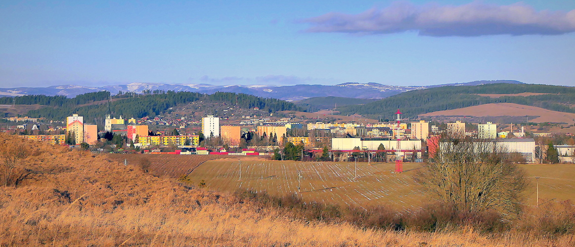 a pohľad k môjmu rodnému mestu z Ritenbergu ...