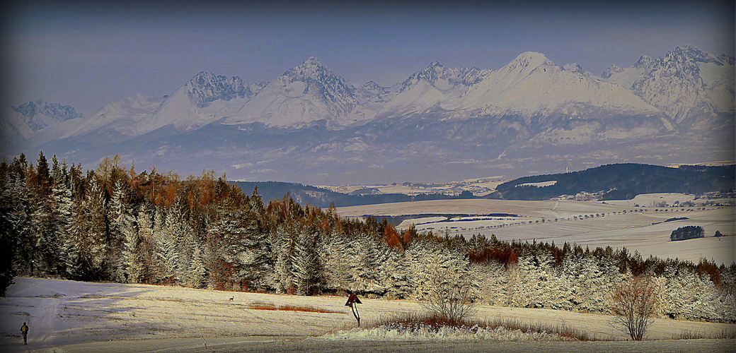 aj taký bol pohľad na Tatry dnes ...