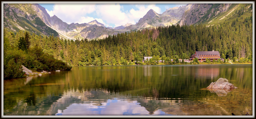 a jeden pohľad na Popradské pleso ........