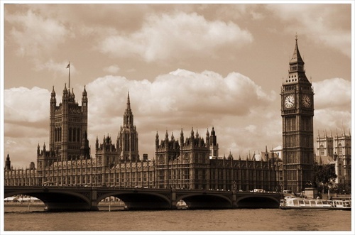 The Palace of Westminster in London