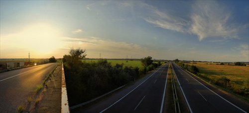 panorama nad diaľnicou