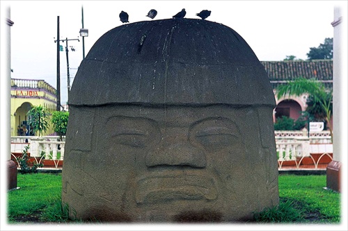 Olmec colossal head