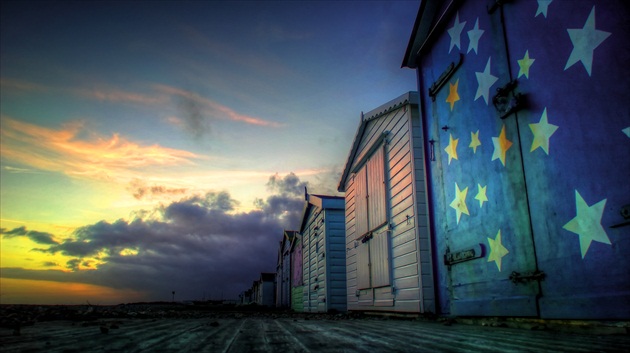 Sunset of Hastings, Uk