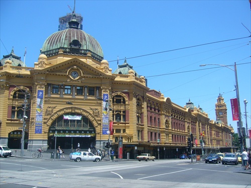 staré nádražie v Melbourne