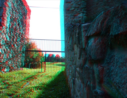 3D výstupná brána z Devínskeho hradu (občasná)