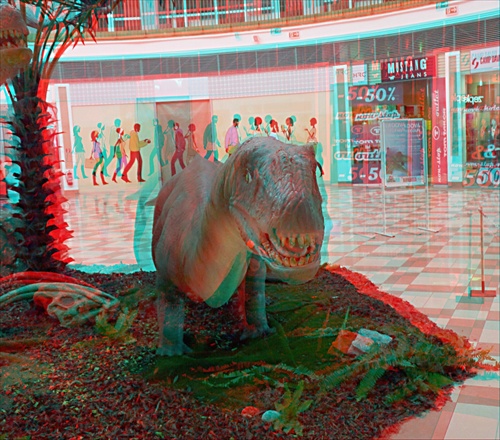 3D výstava prehistorických zvierat v Shopping Palace - a