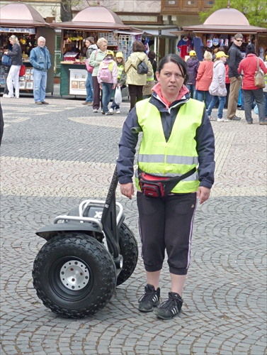 inštruktorka segway