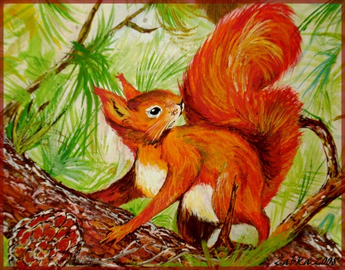 obraz III-vevericka