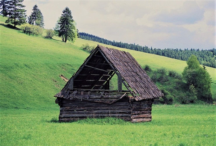 Starý senník,  Oravská Jasenica, 22. mája 1999  