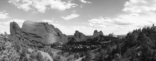 Garden of the Gods - Black and White 04