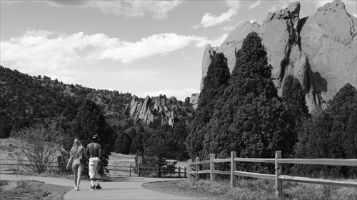 Garden of the Gods - Black and White 07